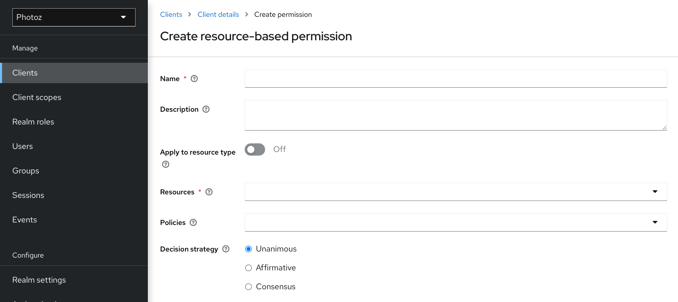 Add Resource Permission