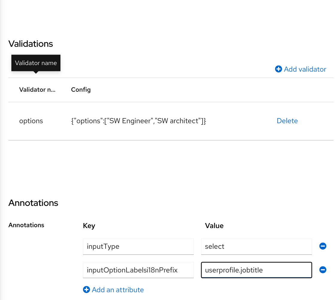 user profile select options simple i18n