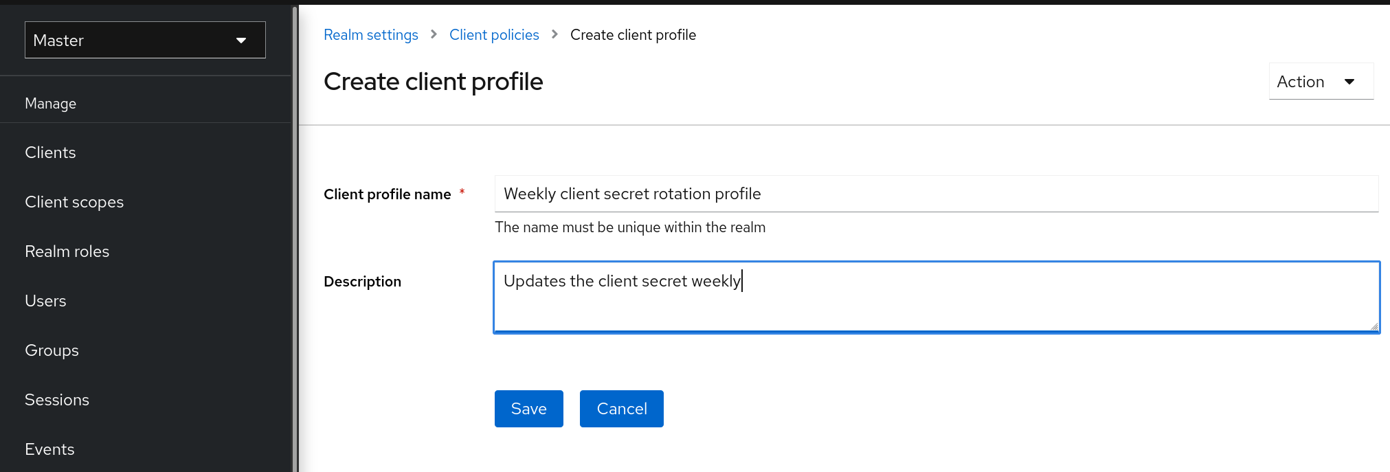 Create Client Profile