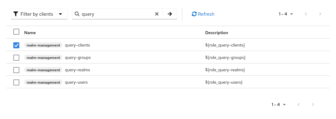 Fine grain assign query clients