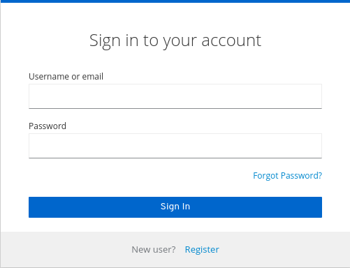 Forgot Password Link