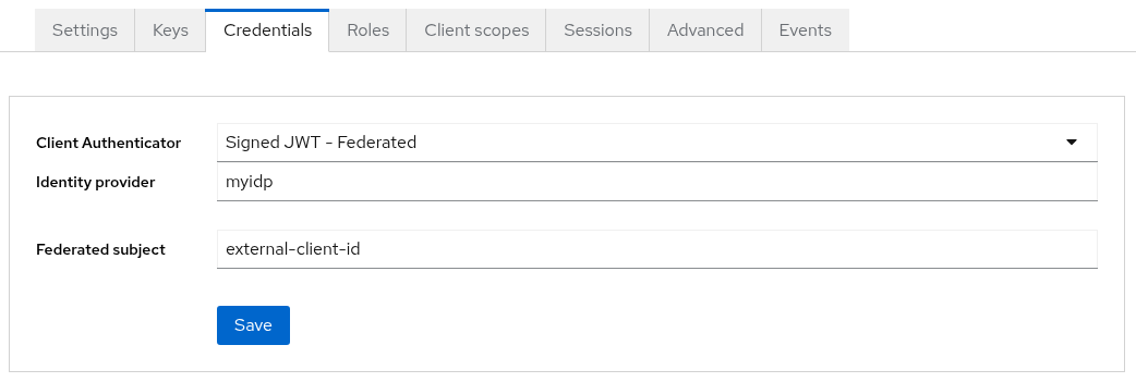 client federated jwt